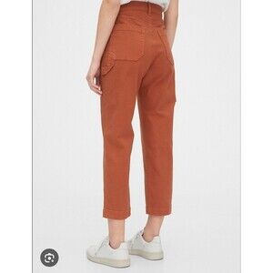 GAP Women's Burnt Orange CARPENTER 5 Pocket Pants Jeans Sz 8 Workwear Boho 223